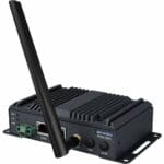 Seitliche Ansicht des WISE-6610 V2 industriellen LoRaWAN Gateway von Advantech
