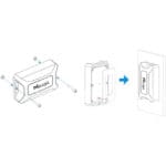 Montagezeichnung des AT101 LoRaWAN Asset Tracker von Milesight
