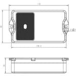 M400-TLD Milesight LoRaWAN ToF Laser Füllstandssensor Zeichnung Zeichnung des EM400-TLD LoRaWAN ToF Laser Füllstandssensor von Milesight